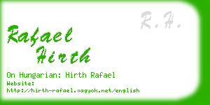 rafael hirth business card